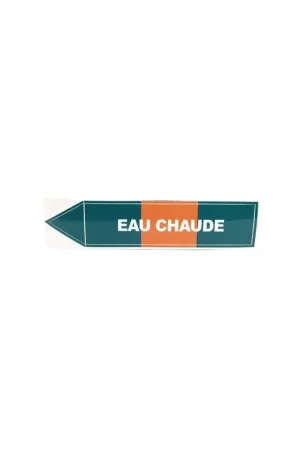 Étiquette souple adhésive eau chaude- DIFF - 907070 - (X10) Jusqu'à Épuisement Des Stocks