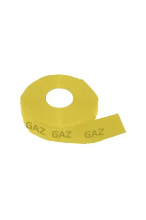 Ruban adhésif d'identification gaz jaune 50mm x 66m- DIFF - 907117 Bon Marché