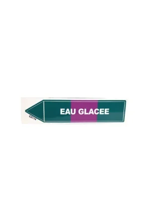 Étiquette souple adhésive eau glacée- DIFF - 907152 - (X10) Offre Spéciale