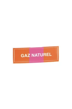 Étiquette souple adhésive gaz naturel- DIFF - 907250 - (X10) Meilleur Choix