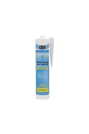 Mastic silicone sanitaire translucide- GEB - 893251 Commander Vite