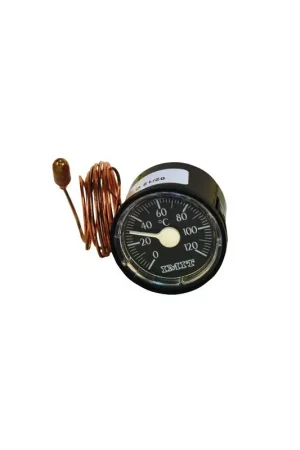 Nouvel Arrivage Thermomètre rond Ø 43mm, capillaire 1500mm, 0/120°C- DIFF - 606051