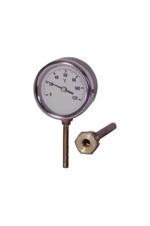 Expédition Rapide Thermomètre rond, Ø 80mm, plongeur verti- DIFF - 606079