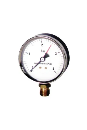 Manomètre acier, sec non remplissable Ø100 0/4B- DIFF - 606130 Quantité Limitée