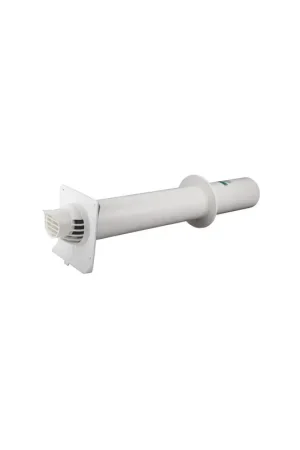 Remise Terminal horizontal excent blanc Ø80/125mm- UBBINK - 223150