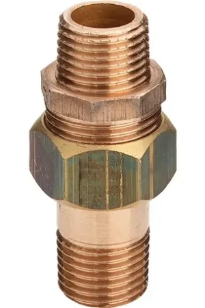 Achetez Aujourd'hui Lot de 5 Raccords union bronze 3 pièces mâle-mâle 3/8" - Réf : 320188
