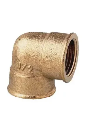 Coude laiton brut femelle / femelle 3/4" Ø 20x27 Réf : 04378 Dernier Modèle