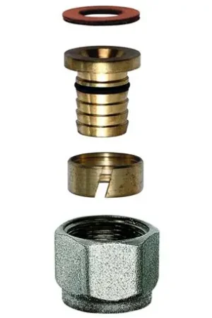Usine Directe Embout à visser pour tube en polyéthylène 16x1,5 mm - Réf : 7351600