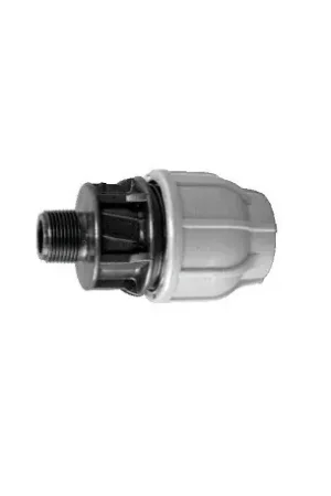 Prix Réduit Raccord polypropylène serrage extérieur 16 bars mâle Ø 26x34 32 pour tube PE - Réf : 3ZMP321