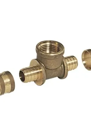Achat Immédiat Lot de 10 tés femelle à glissement Femelle / Femelle / Femelle 1/2" - Réf : 4349