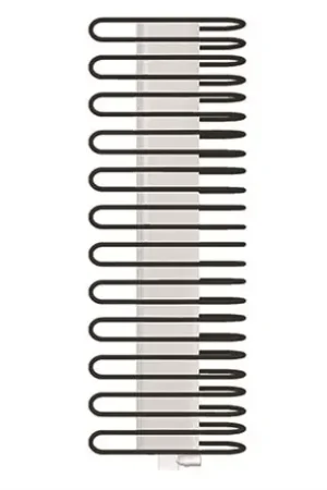 Vente Flash Sèche serviette mixte Sanaga 777/750 Watts, Droite Black textured, white textured