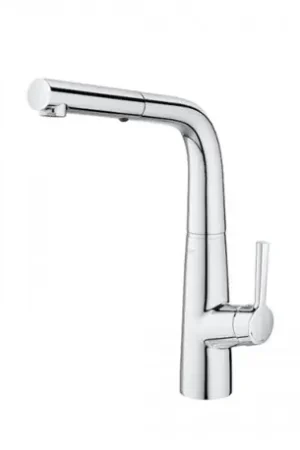 Authentique Mitigeur cuisine Syra H 340 mm chromé avec douchette