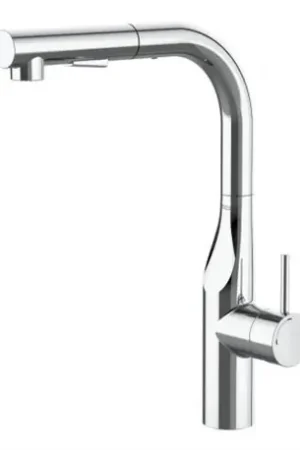 Solde Mitigeur cuisine Glera H 342 mm chromé, avec douchette