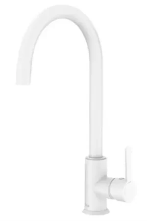 Remise Mitigeur cuisine Mencia H 394 mm Blanc mat