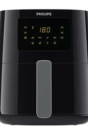 Commander Maintenant Airfryer friteuse sans huile 0,8 kg Airfryer Essential HD9252.70 1400 Watts noir et argent