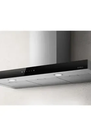 Satisfait Ou Remboursé Hotte de cuisine JOY LED BLIX/A/90 PRF0104626A murale 713 m3/h noir et inox 90 cm