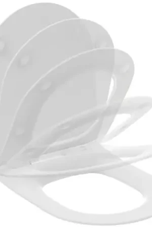 Abattant WC fin Blend Curve blanc mat avec frein de chute T5208V1 Soldes