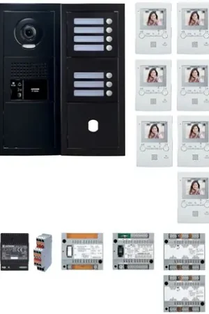 Dernière Chance Pack GT vidéo 7 BP GTBV7EB 200459 programmé avec platine noire satin