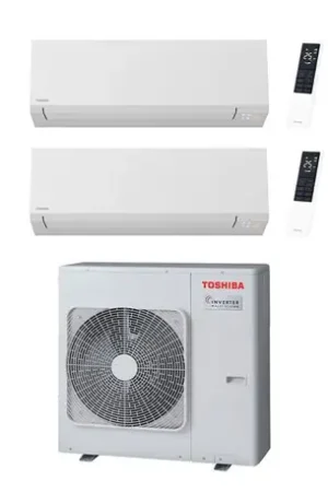 Achat Immédiat Climatiseur bi split Shorai Edge RAS-3M26G3AVG-E, Tailles 18 + 16 Blanc