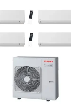 Achat Immédiat Climatiseur quadri split Shorai Edge RAS-5M34G3AVG-E, Tailles 18 + 5 + 5 + 5 Blanc