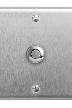Acheter Direct Poussoir à bouton rond 2A acier brossé Art d'Arnould univers Mémoire 67110