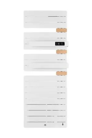 Achetez Aujourd'hui Sèche serviette électrique Allure 3 Virtuose 750+1000 Watts, Mât à droite Blanc Mat