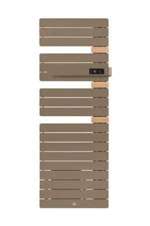 Acheter Direct Sèche serviette électrique Allure 3 Classique 750+1000 Watts, Mât à droite Brun Sable