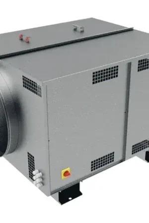 Remise Caisson C4 ECOWATT, 3000 m3/h, refoul. horizontal en ligne, iso 25 mm, mono 230V