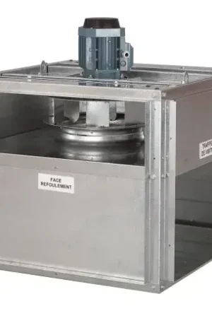Caisson 400 C/2h, 12470 m3/h, 4 pôles tri 230V avec plénum d'aspiration Prix Cassé