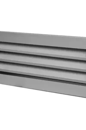 Affaire À Saisir Grille de reprise à ailettes fixes, simple déflexion, aluminium, D 800 x 200 mm