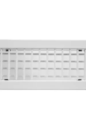 Bon Marché Grille de soufflage/reprise à ailettes orient. dble déflec, blanc, D 500x150 mm