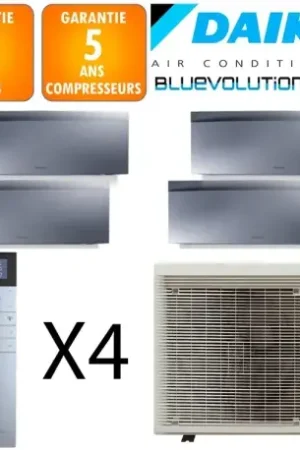 Achat Immédiat Daikin Quadri-split Emura 5MXM90A + 3 X FTXJ20AS + FTXJ35AS