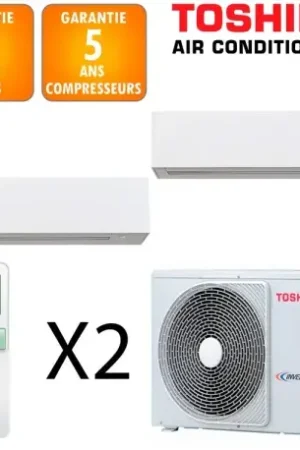 Achat Immédiat Toshiba Bi-split Daiseikai RAS-2M18G3AVG-E + RAS-B10S4KVPG-E + RAS-B13S4KVPG-E