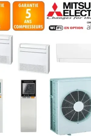 Achat Immédiat Mitsubishi Tri-split MXZ-6F120VF + MFZ-KT25VG + MSZ-AY35VGK + MFZ-KT50VG