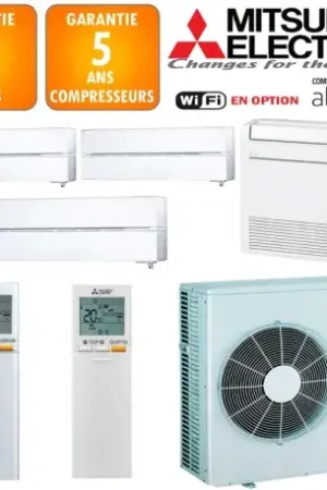 Achat Immédiat Mitsubishi Quadri-split MXZ-6F120VF + MSZ-LN18VGV + 2 X MSZ-LN35VGV + MFZ-KT50VG