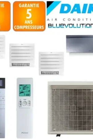 Achat Immédiat Daikin Quadri-split Emura 5MXM90A + 2 X CVXM20A + FTXJ42AS + FVXM35B