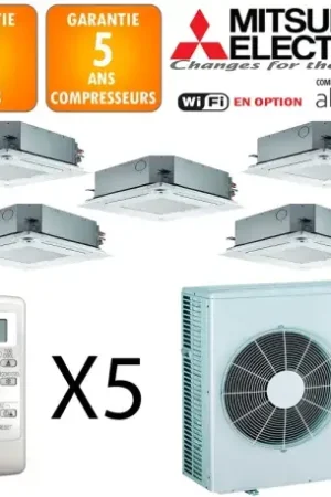 Achat Immédiat Mitsubishi Quintuple-split MXZ-6F120VF + SLZ-M15FA + 3 X SLZ-M25FA + SLZ-M50FA