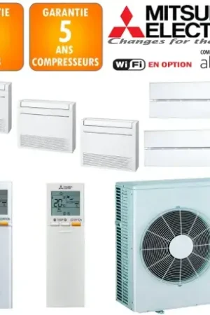 Achat Immédiat Mitsubishi Quintuple-split MXZ-6F120VF + MSZ-LN18VGV + MFZ-KT25VG + MSZ-LN25VGV + 2 X MFZ-KT35VG
