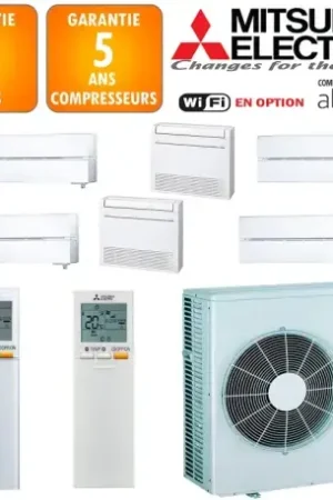 Achat Immédiat Mitsubishi Sextuple-split MXZ-6F120VF + MSZ-LN18VGV + 3 X MSZ-LN25VGV + 2 X MFZ-KT25VG