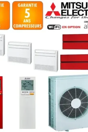 Achat Immédiat Mitsubishi Quintuple-split MXZ-6F120VF + MSZ-LN18VGR + 2 X MFZ-KT25VG + MFZ-KT35VG + MSZ-LN35VGR