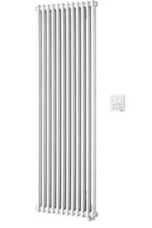 Vuelta EL vertical, commande RF, Blanc RAL 9016, 1000W, H 1825 mm / L 397 mm Offre Du Jour