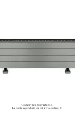 Acheter Direct Fassane Premium EL plinthe, sans régul, Grey Aluminium ,1000W, H296mm/L1025mm