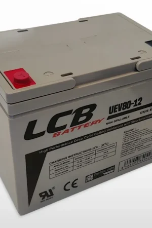 Batterie plomb AGM étanche LCB 12V / 80Ah (960Wh) Solde