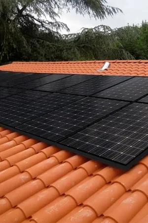 Retour Gratuit Fixation Toiture TUILE 2 x 10 panneaux solaires max-1160mm (Barre 40 x 1,24m)