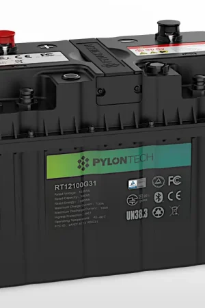 Certifié Batterie lithium PYLONTECH Bluetooth RT12100 - 12V / 100Ah (1,28kWh)