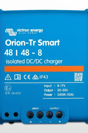 Nouvelle Collection Chargeur CC isolé Orion-Tr Smart 48/48-8 (380W) Victron (48V / 48V - 8A)