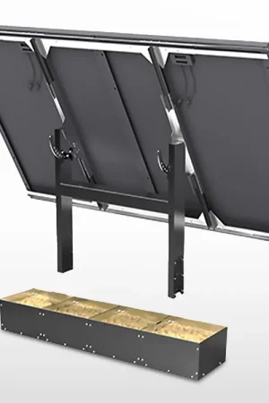 Achat Immédiat Support CAISSE LESTEE pour 2 panneaux solaires UNIFIX1200EGR (900-1200mm)