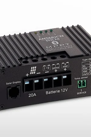 Paiement Sécurisé Régulateur solaire MPPT Bluetooth double sortie ANTARION 50V (25A - 12V)