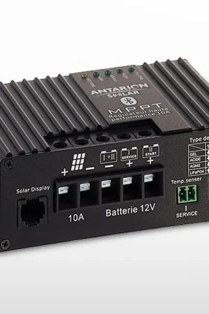 Vente Directe Régulateur solaire MPPT Bluetooth double sortie ANTARION 50V (12A - 12V)