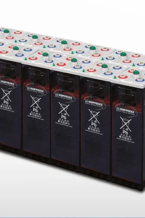 Certifié Parc de 12 batteries HOPPECKE OPzS Sun Power V L 2-1070 (24V / 1070Ah (25,6kWh))